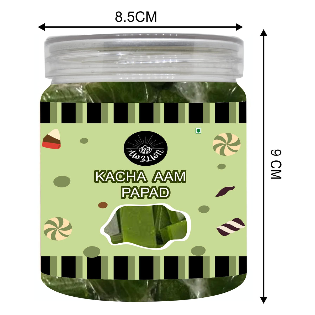 Awzlwn Indian Taste Candy (8.81 OZ / 250 GM, Kacha Aam Papad)
