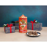 Rotatings Musical Carousel Holiday Tin, Belgian Chocolate Pearls, Season's Greetings Design, 8.11oz Decorative Container