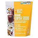 BetterBody Foods Superfood Organic Super Seeds - Chia Flax & Hemp Seeds, Blend of Organic Milled Flax Seed Organic Hemp Hearts, Add to Smoothies