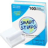 Smart Strips™ - Laundry Detergent Strips (100 Loads) - Hypoallergenic, Eco Friendly, Plastic-Free and Compostable Laundry Sheets. Ultra-Concentrated