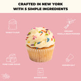 King Street Baking Co Vanilla Cupcake & Cake Mix - 5 Ingredient Box Mix With Vanilla Bean - 3 Pack