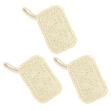 UtySty 3 Pack Natural Non Scratch Scrub Sponge Eco Friendly and Compostable Plant Fiber Loofah Dish Sponge Natural Kitchen Sponges Scrubbers