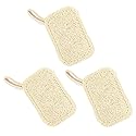UtySty 3 Pack Natural Non Scratch Scrub Sponge Eco Friendly and Compostable Plant Fiber Loofah Dish Sponge Natural Kitchen Sponges Scrubbers