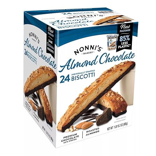 Nonni's Almond Chocolate Biscotti, 1.3 Ounce (Pack of 24)