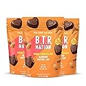 B.T.R. Nation - Dark Chocolate Almond Butter Cups - Superfood Candy Date Sweetened 0g Refined Sugar Vegan Dairy Soy Free - 3 Pack