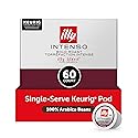 Illy Coffee K-Cups - Compatible Pods for Keurig Coffee Maker - Intenso Dark Roast - Bold & Full of Flavor, Notes of Cocoa & Dried Fruit - 10 Count