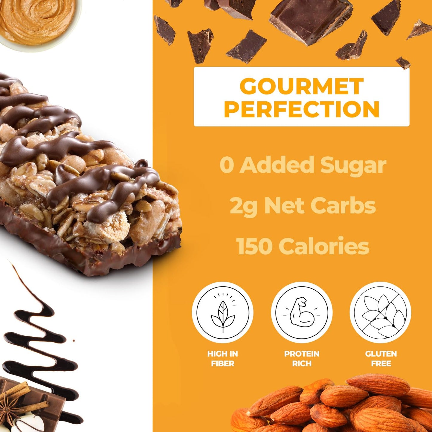 Bekin Protein Bars Keto Chocolate Peanut Dark (Pack of 4) 4.5oz