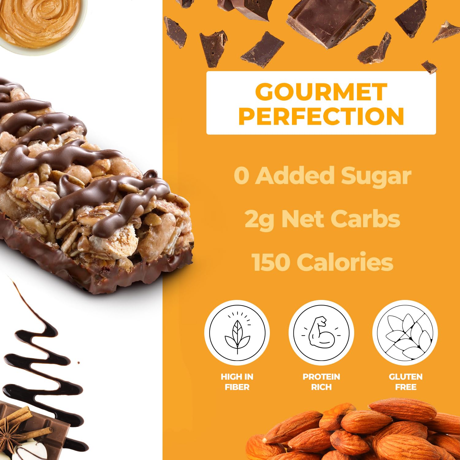 Bekin Protein Bars Keto Chocolate Peanut Dark (Pack of 4) 4.5oz