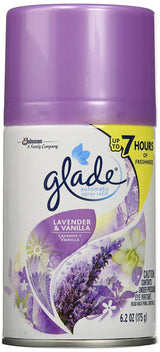 Glade Automotic Spray Refill,Lavender & Vanilla, 6.2 OZ (Pack - 3)