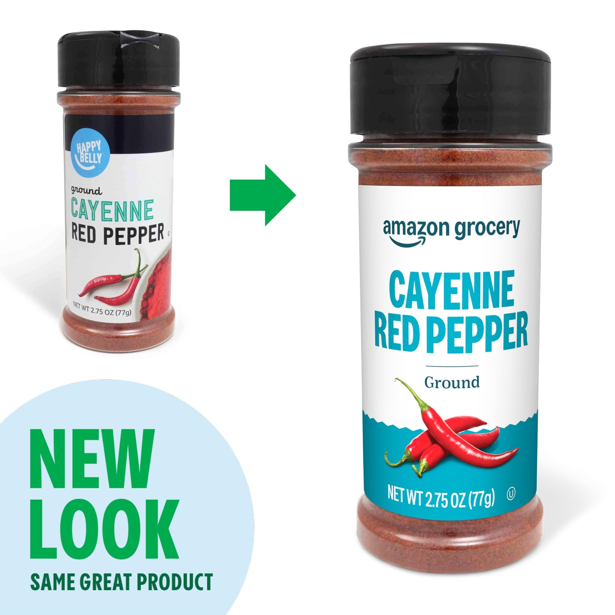 Amazon Grocery, Ground Cayenne Red Pepper, 2.75 Oz