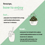 Teapigs Peppermint Leaves Tea Bags Made With Whole Tea Leaves, Natural Ingredients, Non-GMO, Caffeine-Free - 50 Count (1 Pack of 50 Teabags)