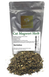 Mugwort Tea - Dried, Cut Artemisia Vulgaris Herb - 100% Riverside Wormwood, Felon Herb, Chrysanthemum Weed - Net Weight: 1.0oz/28.5g