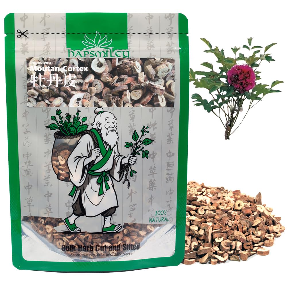 Hapsmiley Peony Bark (Paeoniae Cortex/Mu Dan Pi/???) Dried Bulk Herbs - 3.5 oz (100g)
