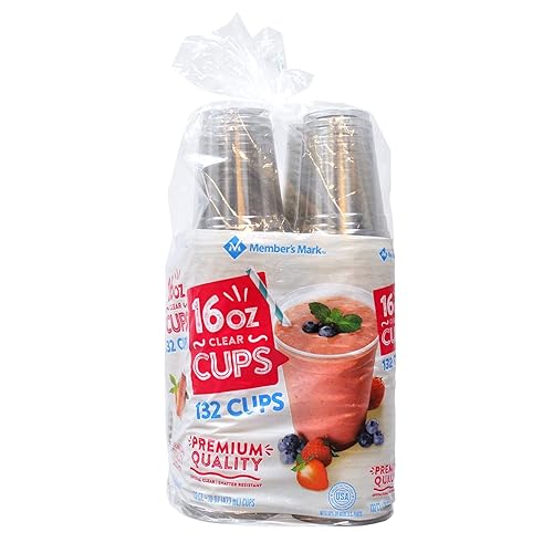 Daily Chef Clear Plastic Cups, 16 oz., 120 Count
