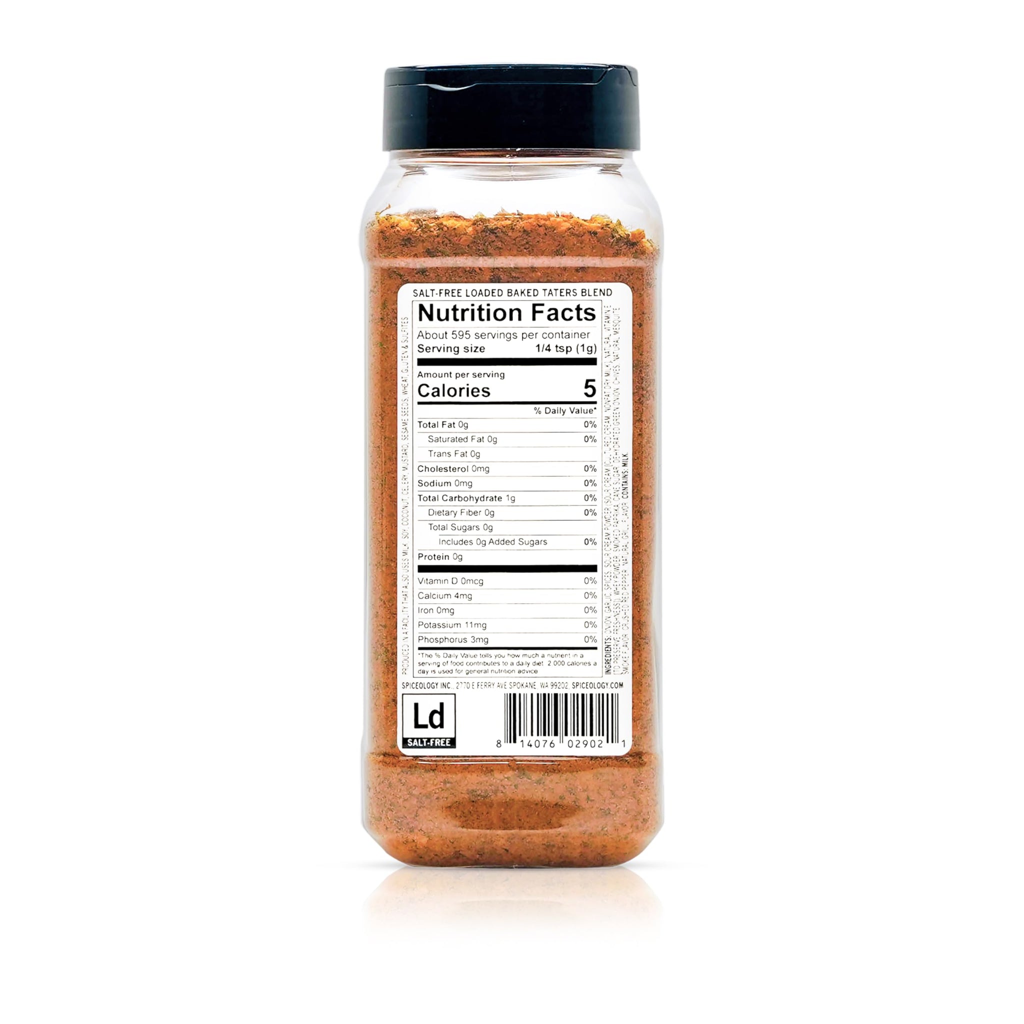 Spiceology - Loaded Baked Taters Salt-Free Seasoning - Savory Spice Blend with Onion, Garlic, Chives, Sour Cream Powder, and Smoked Paprika - Perfect