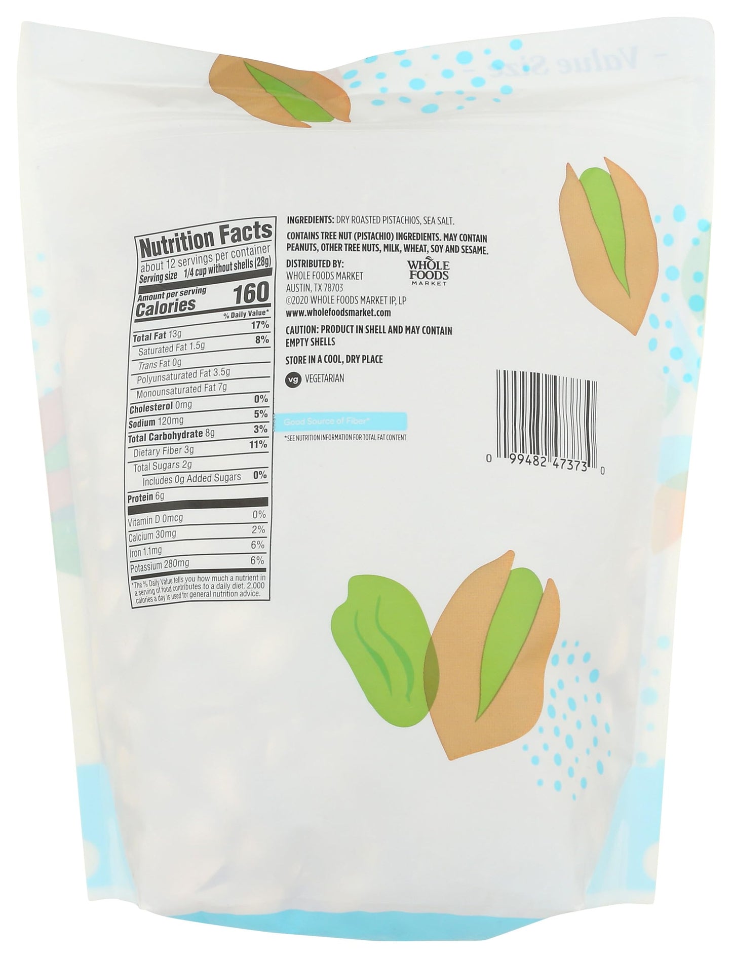 365 by Whole Foods Market, Roasted & Salted Pistachios, 24 Ounce