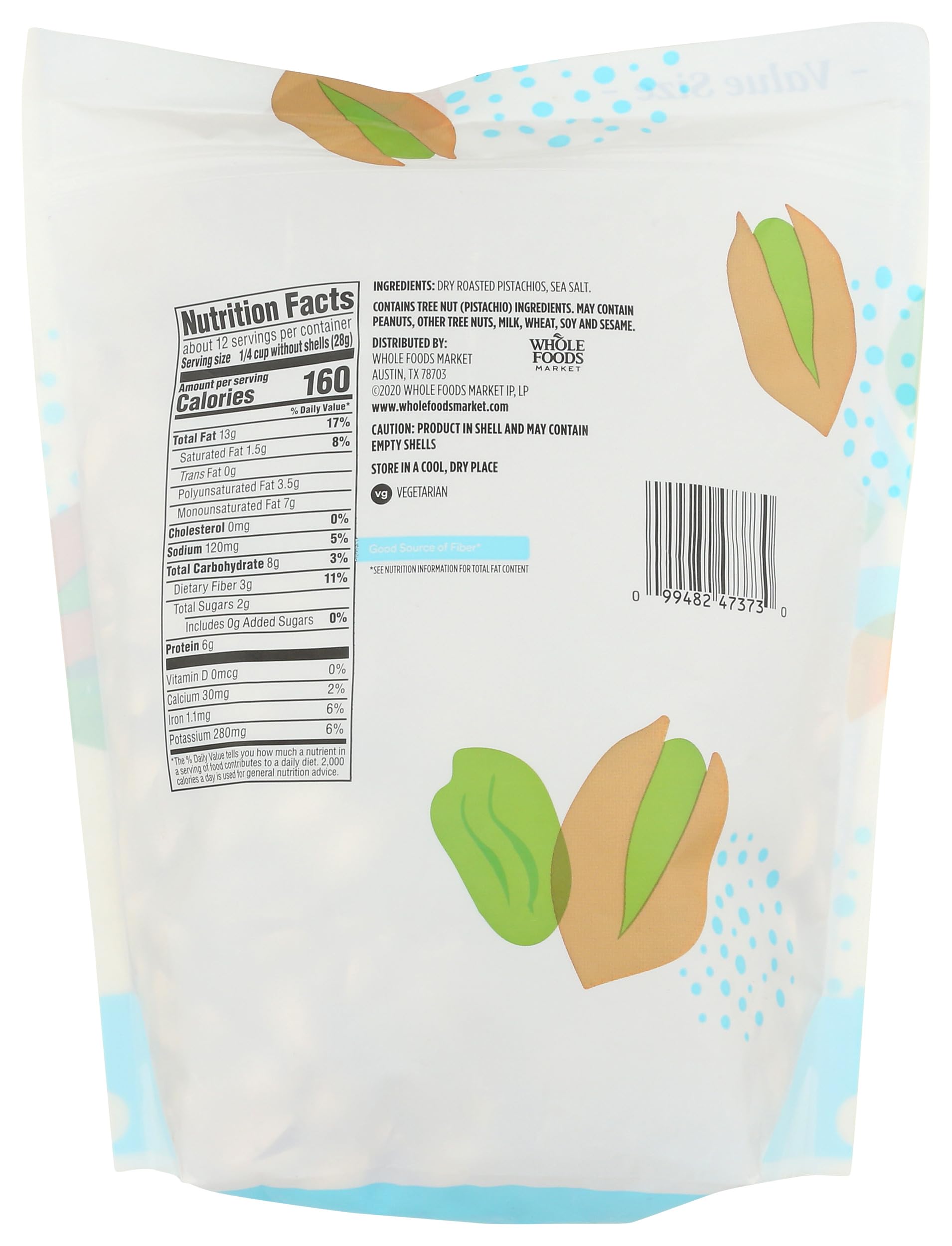 365 by Whole Foods Market, Roasted & Salted Pistachios, 24 Ounce