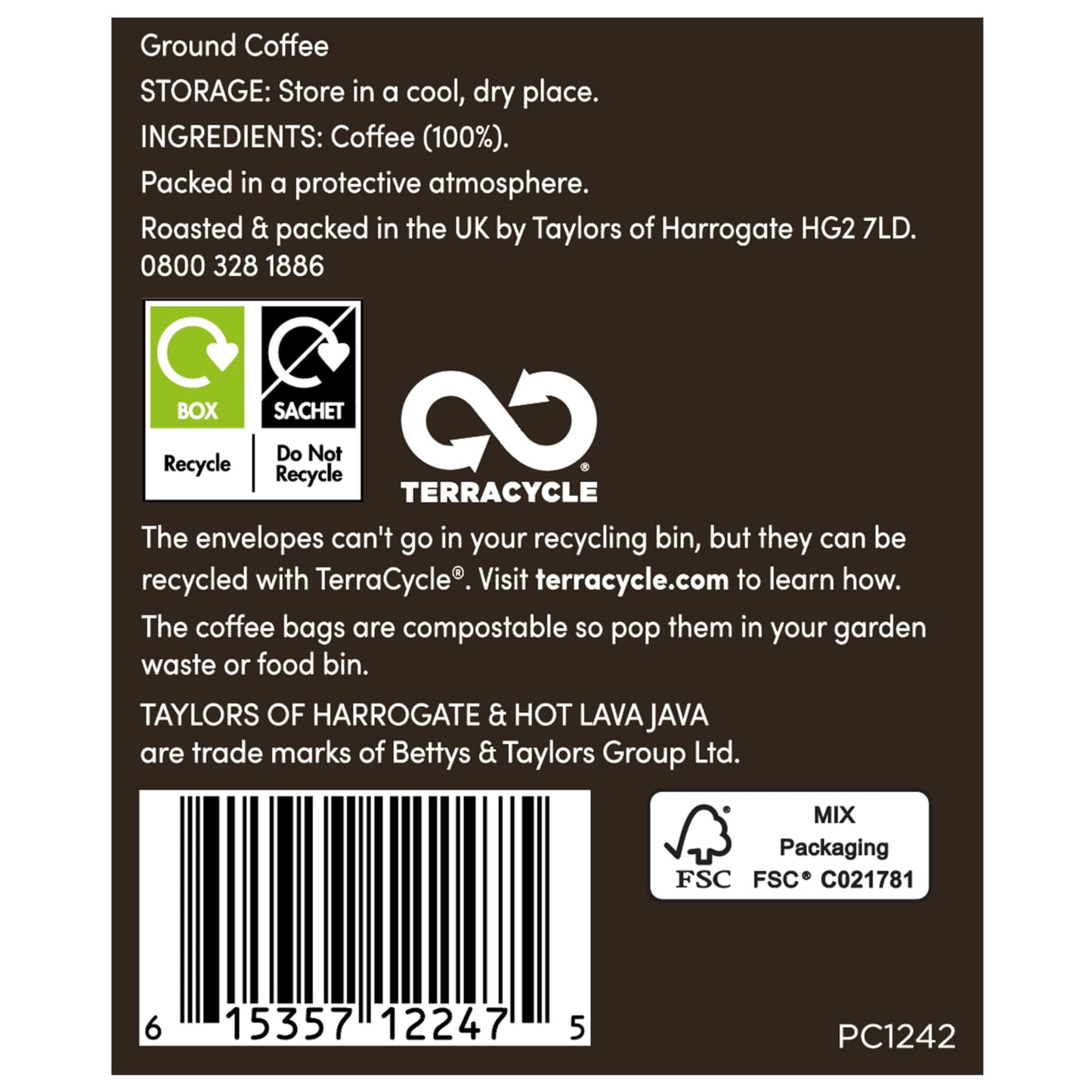 Taylors Hot Lava Java Coffee Bags