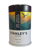 Stanley's Coffee - 100% Jamaica Blue Mountain Coffee, Authentic Whole Bean, Medium Roast, Certified Single Origin Gourmet Jamaican Coffee, Premium