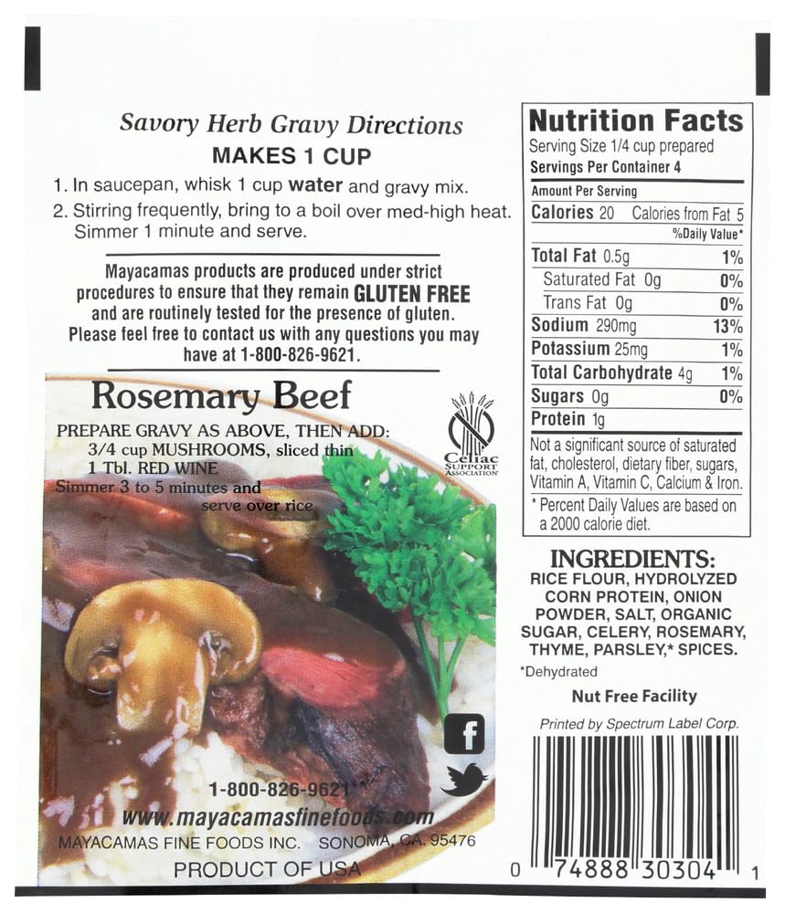 Mayacamas Mix Gf Gravy Savory