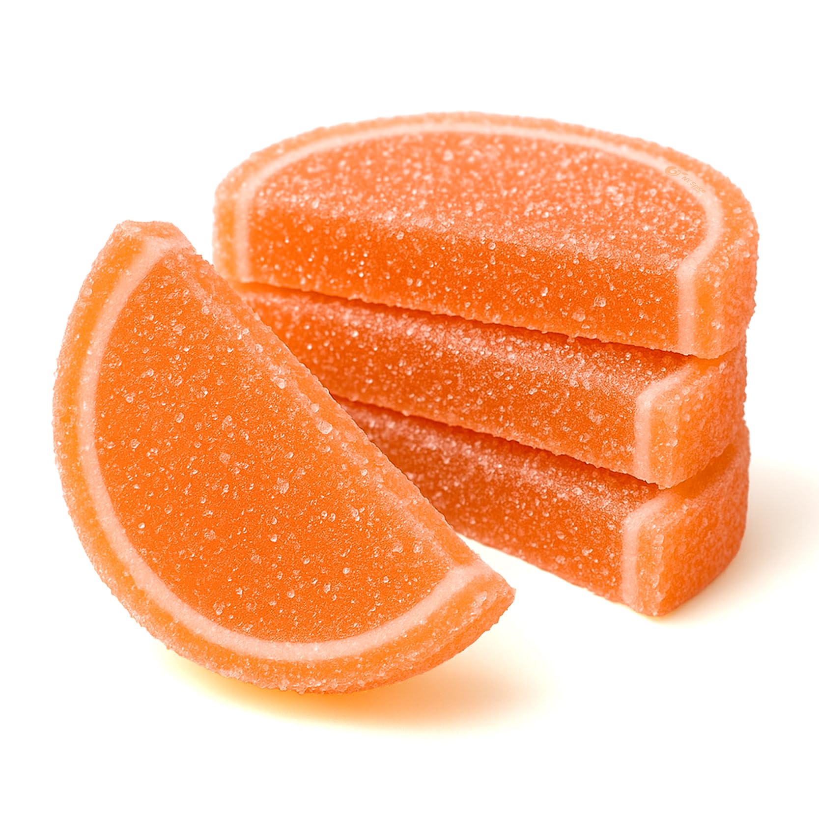 NY Spice Shop Orange Fruit Slices Candy - 8 Ounce Citrus Flavor Chewy Jelly Fruit Slices Candy - Old Fashioned Sliced Orange Fruits Gummies - Gummies