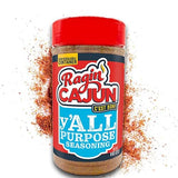 Ragin' Cajun y'ALL PURPOSE Seasoning - 8 oz Shaker, Low Sodium, No MSG - Mild Louisiana Cajun Spice for Meats, Seafood & Veggies