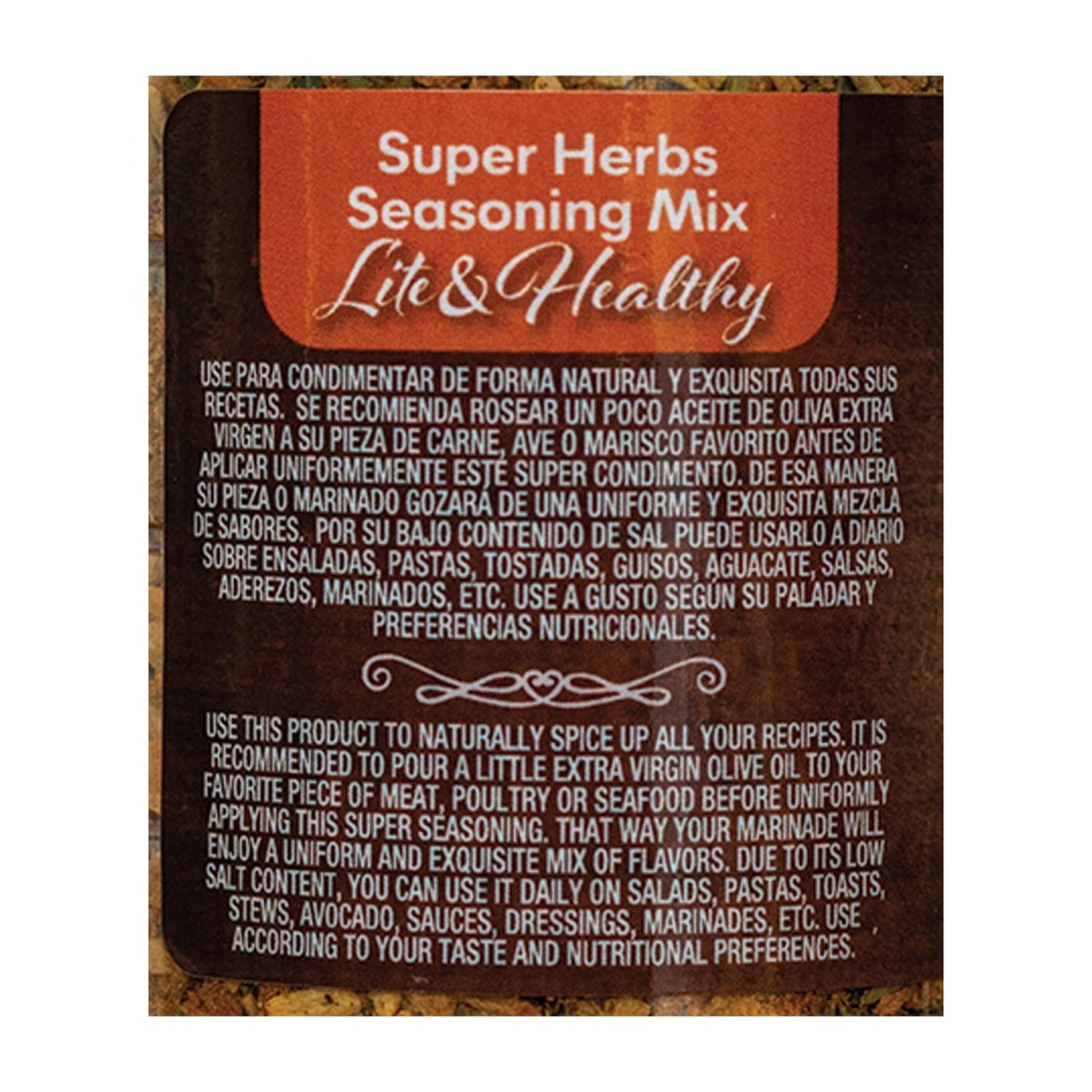 Montero Super Herbs Seasoning Mix 4oz - Dry Herbs & Spices All Purpose Seasoning - MSG FREE - Lite & Healthy, 4 Ounce (Pack of 1)