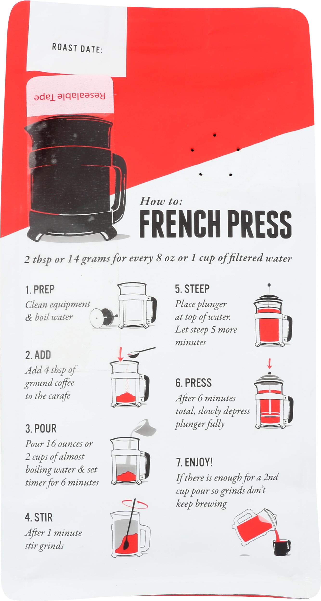 Birch Coffee French Press Birch Blend Ground Coffee, 8 OZ