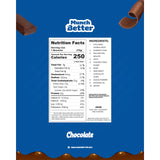 Munch Better Chocolate Protein Brownies - High Protein (25g), Dairy-Free, Gluten-Free, Low Sugar, Collagen-Infused, Clean Ingredients (8 Brownies per