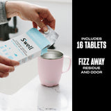 S'well Cleaning Tablets, 16 Tablets, Fast Acting Fizz Away Residue And Odor In Stainless Steel, Chlorine Free And Derived From Natural Substances