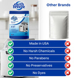 Earth Breeze Ice Machine Cleaner Tablets - 4-in-1 Cleans, Deodorizes, Refreshes & Protects - Fragrance Free, No Harsh Chemicals - Ice Maker Cleaner