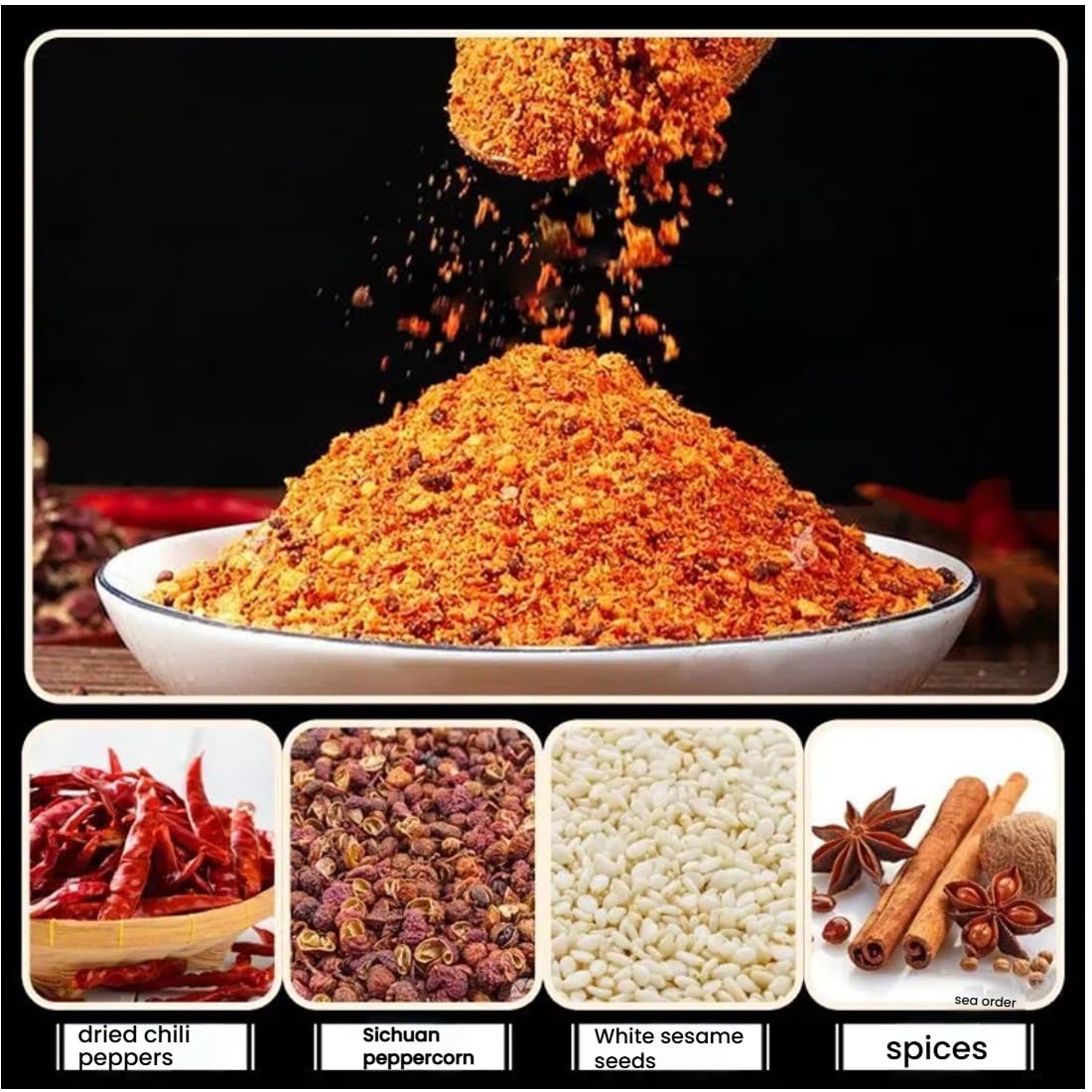 Lamb Skewer Seasoning 300g, Chinese Style Smoky Sweet Spicy BBQ Dry Rub - All-Purpose Barbecue Seasoning for Lamb, Chicken, Ribs, Pork & Grilling