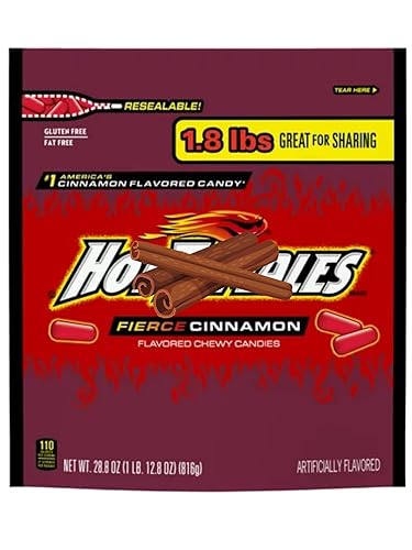LiteZout Hot Cinnamon Chewy Candy Bulk Bundle, 1.8LBS per bag! (2 pack), by