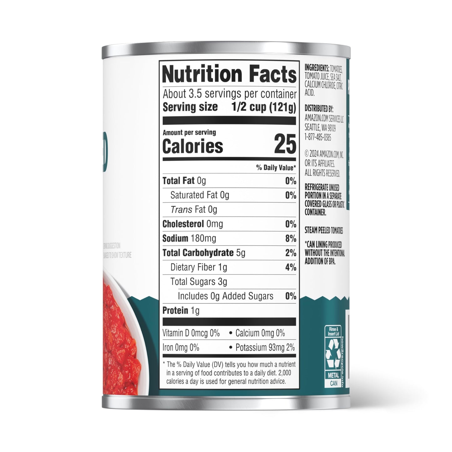 Amazon Grocery, Petite Diced Tomatoes, 14.5 Oz
