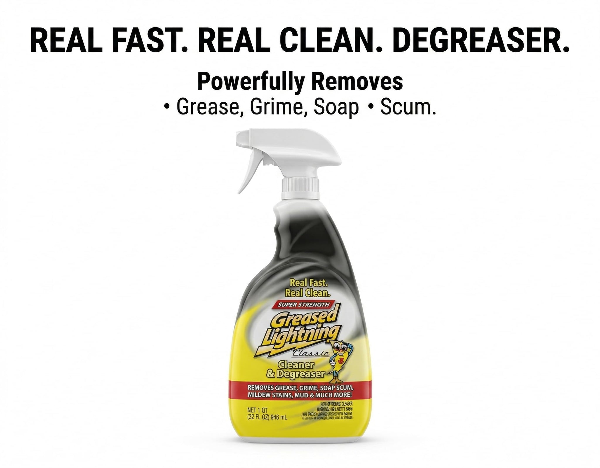 Greased Lightning Super Strength Multi-Purpose Cleaner & Degreaser, 32 fl oz (2 pack)