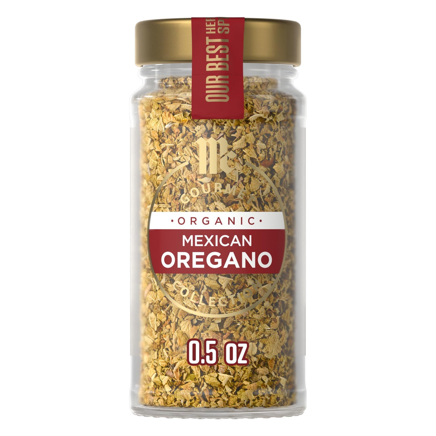 McCormick Gourmet Collection Mexican Oregano, Organic, Non GMO, Kosher, Our Best Herbs & Spices, Peppery Bite & Lemony Finish, Enhance Tex-Mex, Salsa