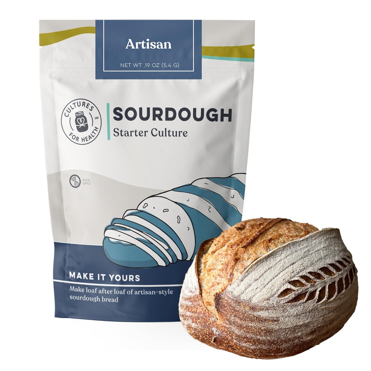 Artisan Sourdough Starter Culture | Dehydrated Starter for Bread Baking | Unbleached Rye Flour | Perfect for Beginners and Experienced Bakers | Gluten