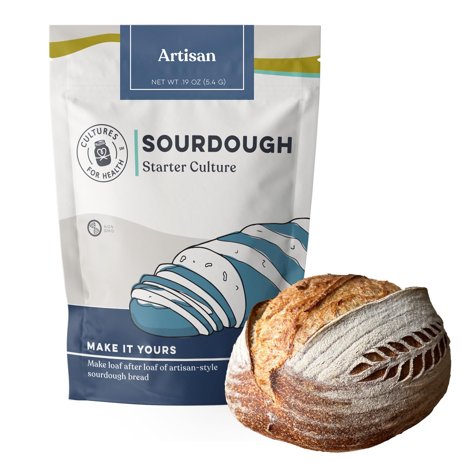 Artisan Sourdough Starter Culture | Dehydrated Starter for Bread Baking | Unbleached Rye Flour | Perfect for Beginners and Experienced Bakers | Gluten