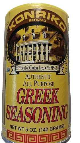 Konriko - Greek Authentic Seasoning 5 oz (Pack of 6) - Wheat Free - Gluten Free - No MSG