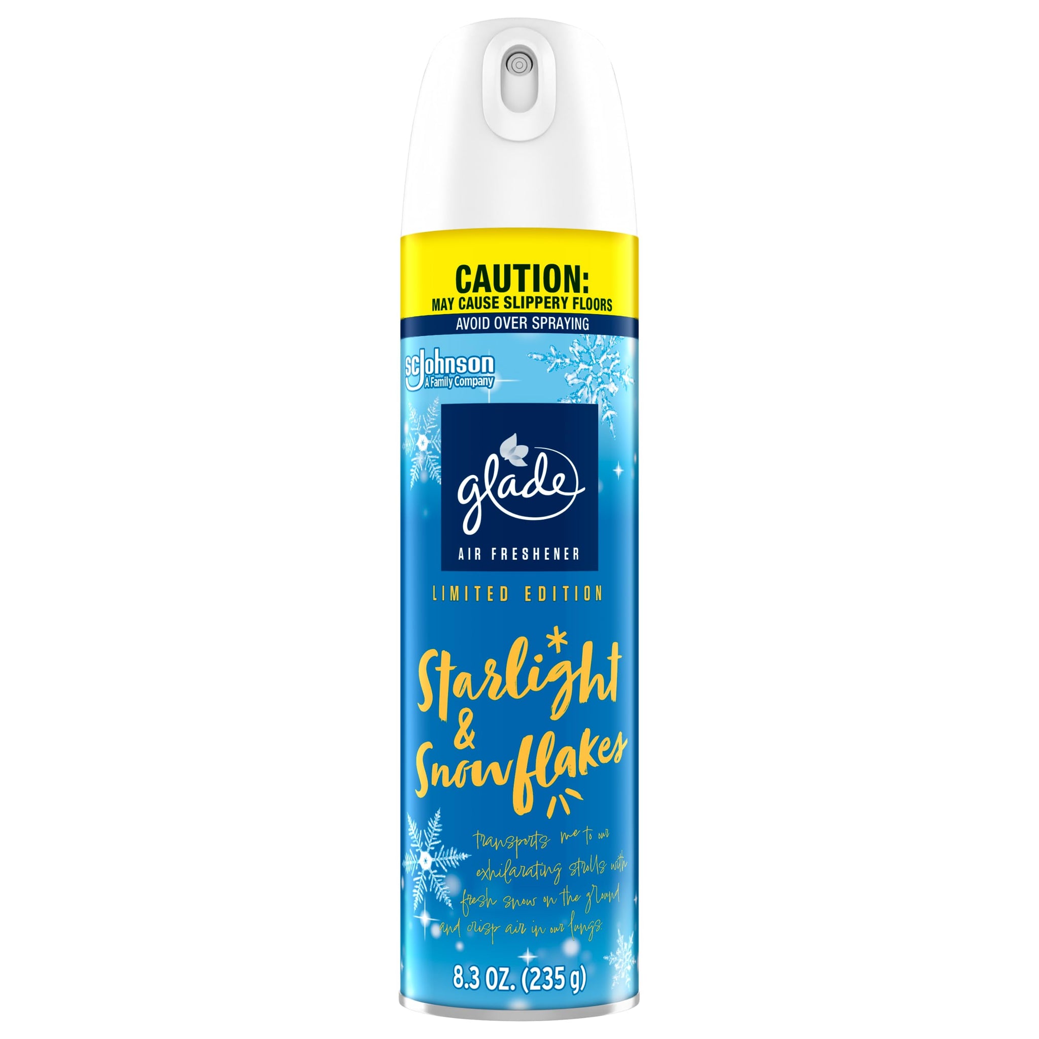 Glade Air Freshener Room Spray, Starlight & Snowflake, 8.3 oz
