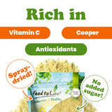 Food to Live Orange Powder, 12 Ounces - Made from Raw Dried Citrus Fruit, Unsulfured, Vegan, Bulk, Great for Baking, Juices, Yogurts & Instant