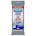 Sprayway Stainless Steel Wipes, Water Based, Pack of 20 (SW5012R)