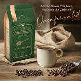 Coffea Flavor Fine Organic coffee -Decaf Whole Bean Coffee | Medium Roast | 100% Arabica Beans | Perfect for Espresso | USDA Certified Organic | Fair