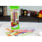Jelly Straws Pack of 2 - Jelly Noodles Gummies Peach Mango Blueberry Lychee Flavors