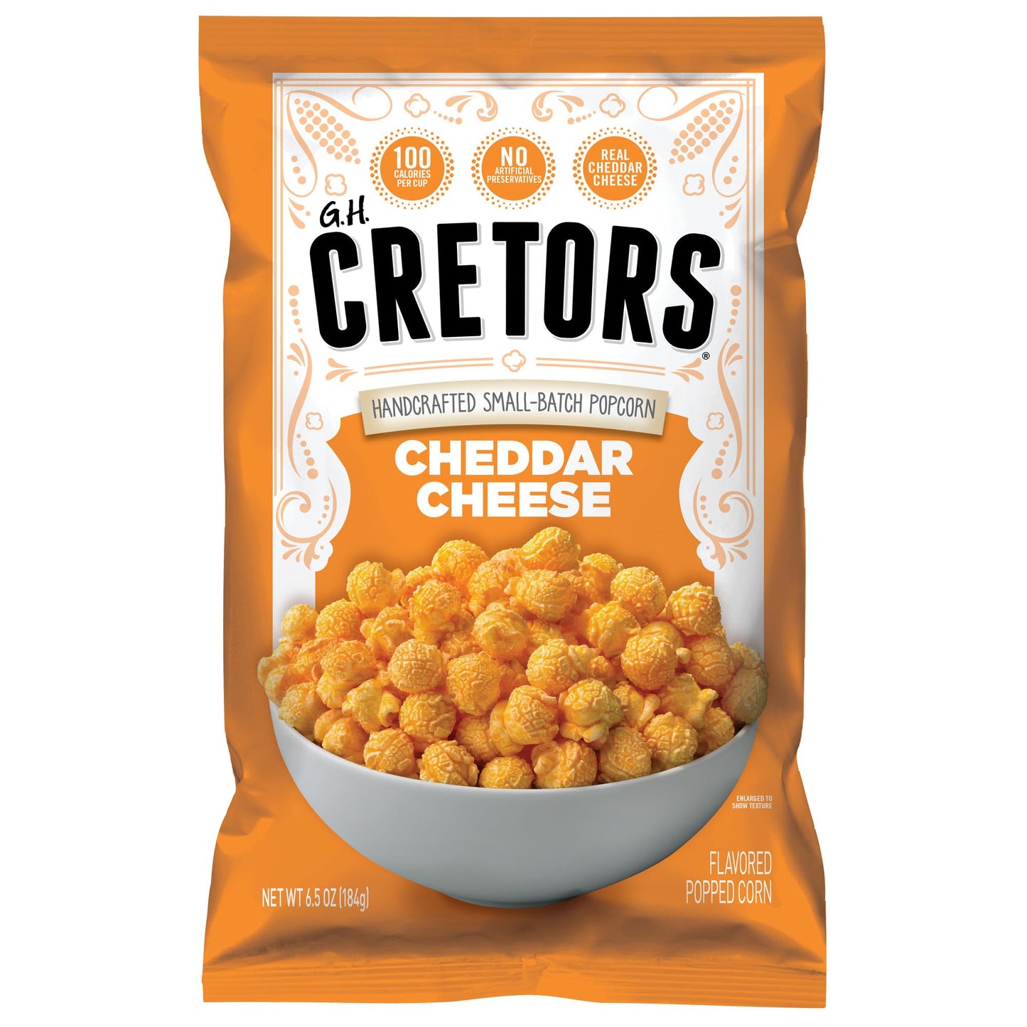 G.H. Cretors Popcorn Just The Cheese Corn, 6.5-Ounce Bags (Pack of 12)