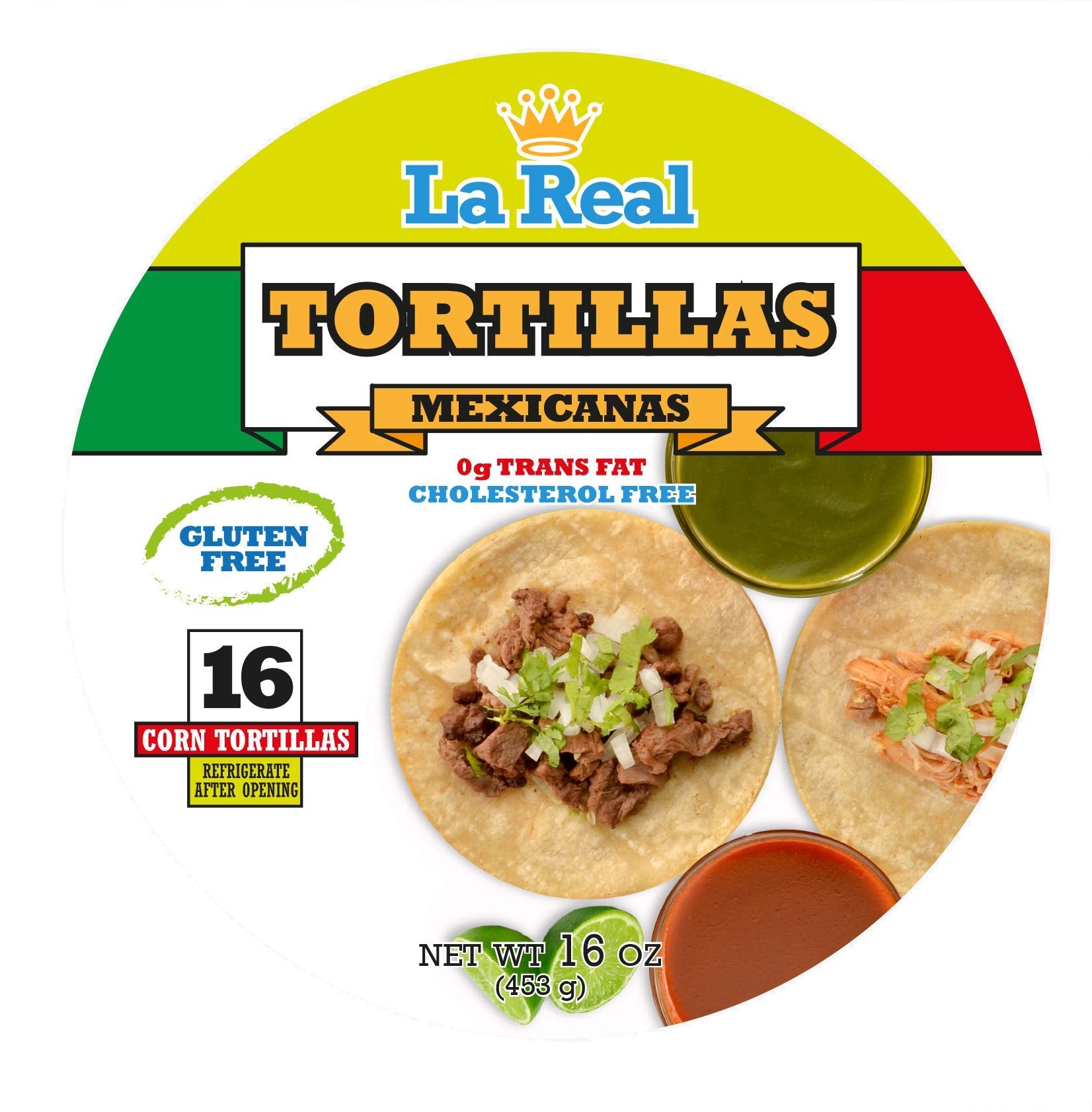 La Real Corn Tortillas Mexicanas | gluten-free | no trans fat| cholesterol free | 16 count