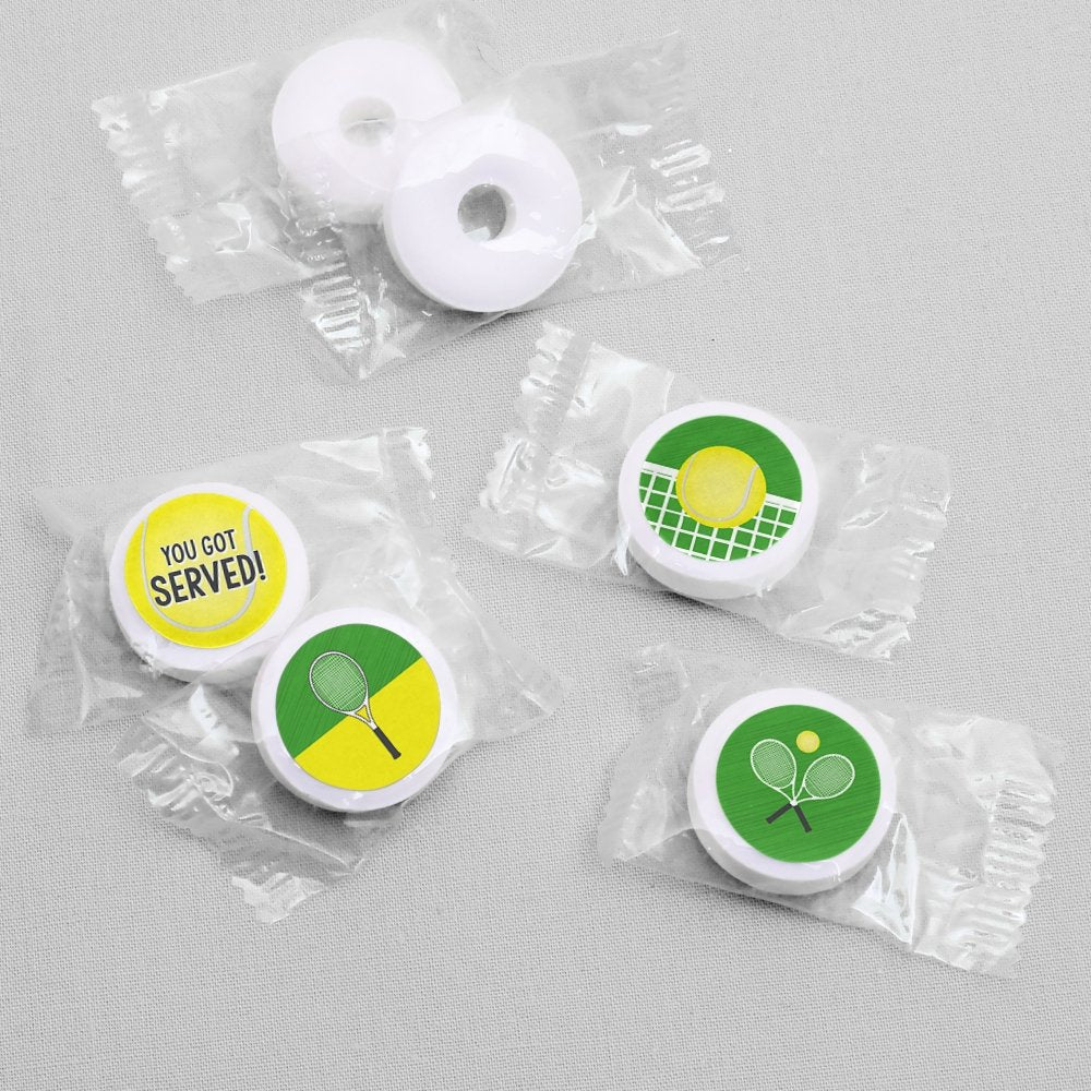You Got Served - Tennis Party Favors - Round Candy Stickers - 108pc