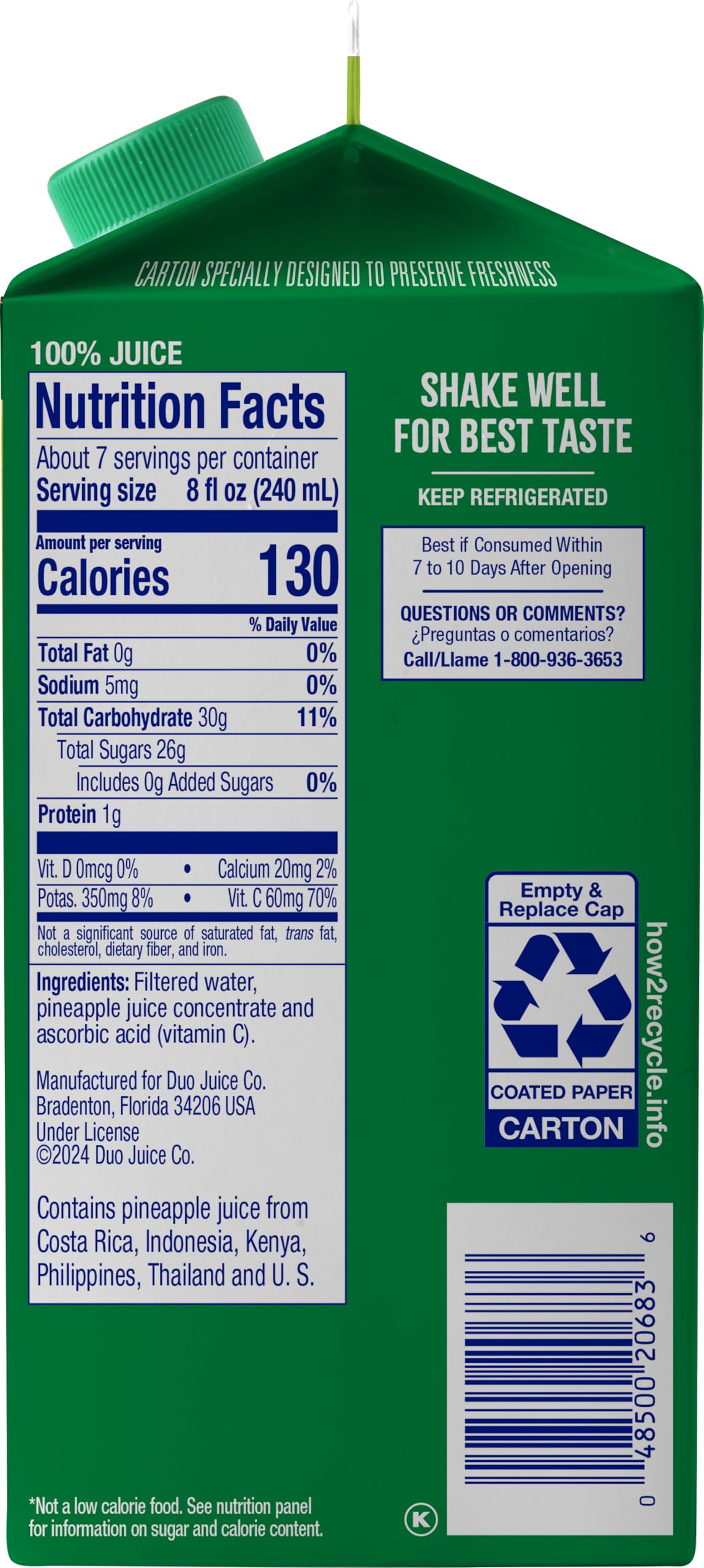 Dole Pineapple 52oz