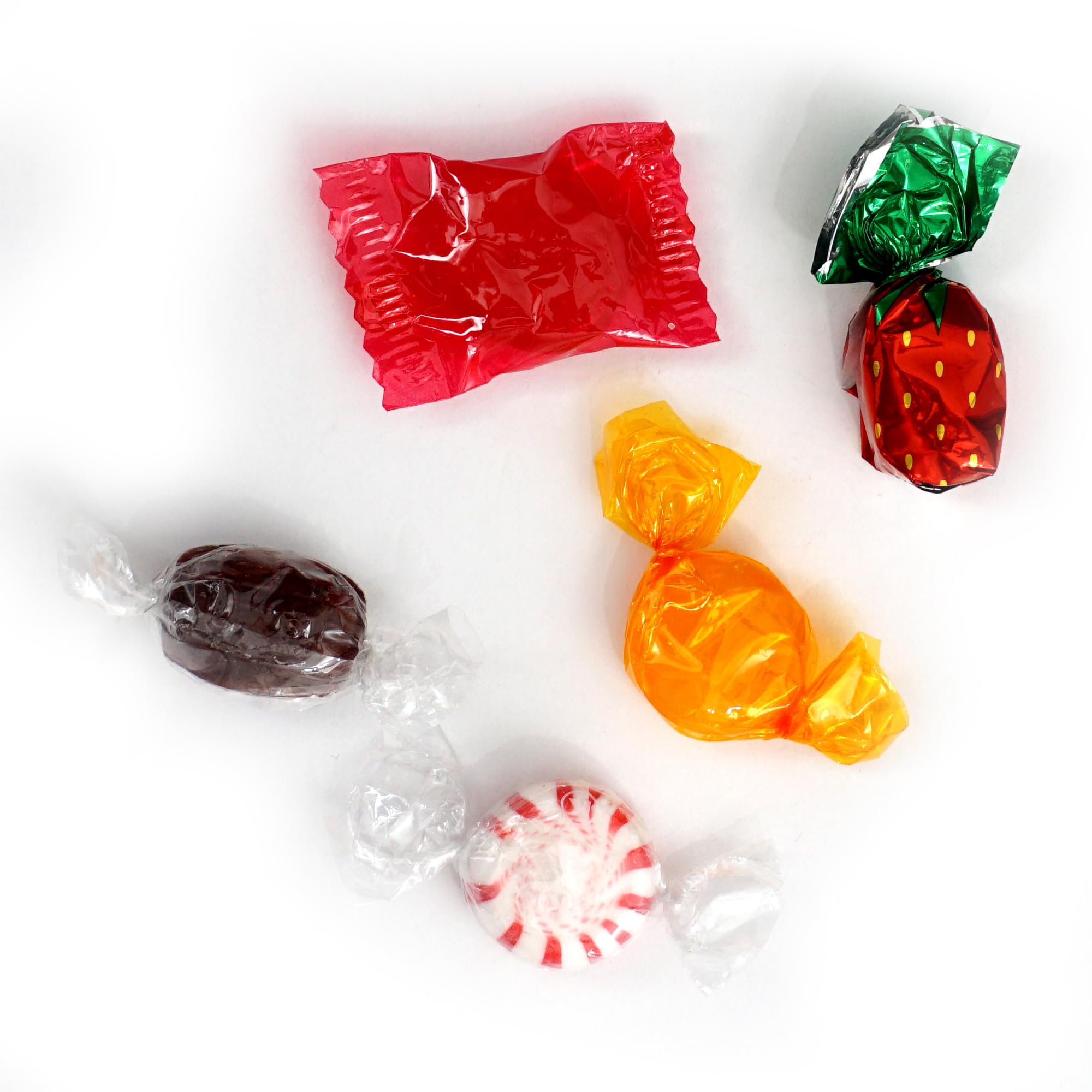 Old Fashioned Hard Candy Assortment, 1 Pound Bulk Candy (Approx. 75 pcs.), Butterscotch, Root Beer Barrels, Strawberry Filled Bon Bons, Cinnamon
