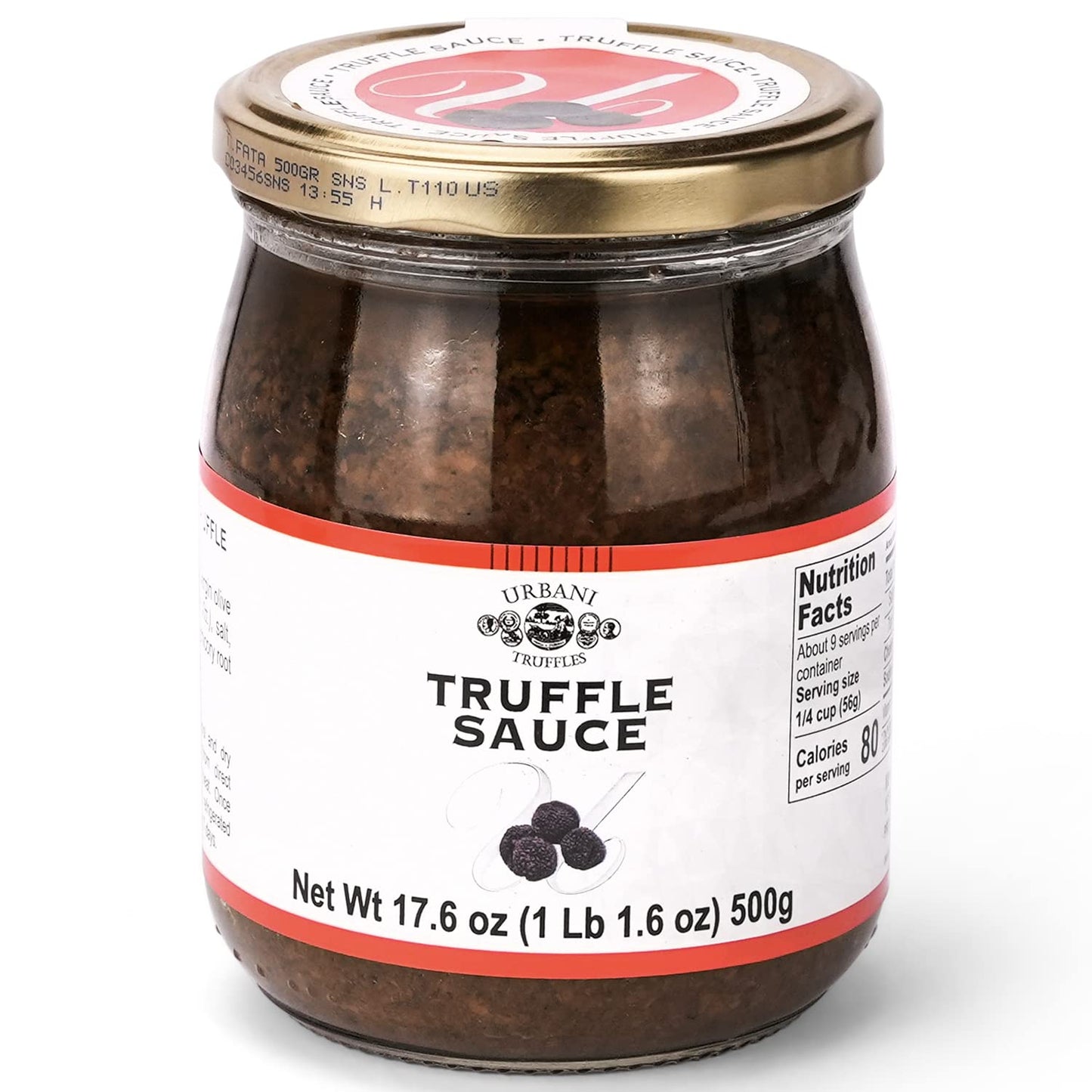 Black Summer Truffle and Mushroom Sauce form Italy - 17.5 oz / 500 g - Great for Pasta, Meat, Roast-Beef